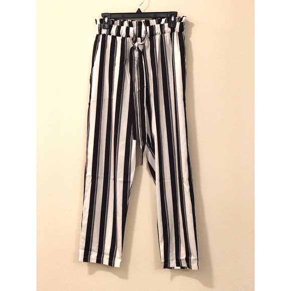 Pants - Pinstriped high waisted pants!